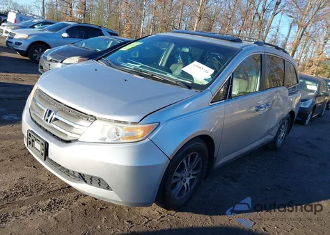 2012 Honda Odyssey Ex-L из США, поврежденный, VIN 5FNRL5H60CB007718